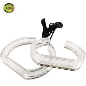 Nuevos Anillos de Halo LED RGB de Cristal Acrílico en Forma de U SHENGFENG para Faros Delanteros de Automóviles, Modificación de Faros Delanteros, Cambio de Color Universal - Product Image 2