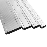Barra espaciadora de aluminio Yonghui, modelo 17A, indeformable, duradera, brillante y lisa, para ventanas de diseño moderno, con garantía de más de 5 años, origen Hebei.