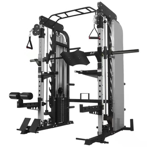 Máquina Smith Multifuncional Comercial al por Mayor, Rack de Sentadillas, Gantry para Dominadas, Set Completo con Pila de Pesas 60KG 80KG - Product Image 2