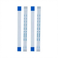 Kabel FFC Kustom 6-Pin 1.0mm, Perakitan Kabel FFC Berisolasi PVC, Kabel Pipih Fleksibel untuk Laptop, Harness Kabel Tembaga