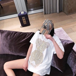 <strong>Women</strong> Print letter Oversize Sequined Top Short Sleeve Bling Shiny Top Lady sparkling Hot drilling <strong>T</strong> <strong>Shirt</strong> graphic Tops <strong>for</strong> Woman - Product Image 4