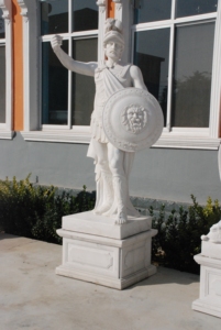 Khắc tay ngoài trời Vườn đá tự nhiên <span class=keywords><strong>Athena</strong></span> khắc Trắng cuộc <span class=keywords><strong>s</strong></span>ống Kích thước đá cẩm thạch Hy Lạp chiến binh điêu khắc người đàn ông tượng với cơ <span class=keywords><strong>s</strong></span>ở - Product Image 4