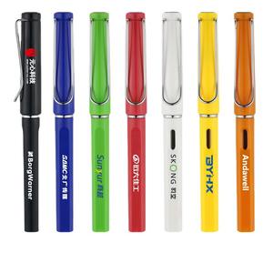 Hot Selling Custom Logo Gel Pen Student Bürobedarf Schwarze Tinte 0,5mm Kunststoff Schreib breite Werbe briefpapier - Product Image 3