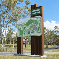 Panneaux de signalisation double face pour cartes de parc extérieures, pour zones panoramiques, jardins botaniques et réserves naturelles, pour la signalisation touristique
