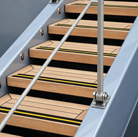 Ruban antidérapant lumineux jaune, centre noir mat, bande de sécurité pour marches d'escalier, adhésif haute adhérence résistant à l'usure pour sols
