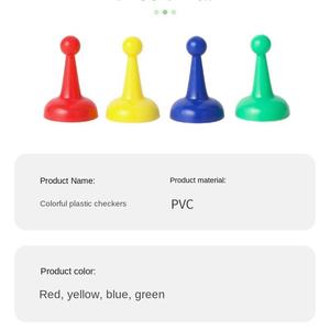 Fichas de Juego de Mesa de Plástico Vibrantes y Coloridas, Fichas de <span class=keywords><strong>Ludo</strong></span> y Ajedrez Volador para Niños, Accesorios Educativos para Juegos - Product Image 6