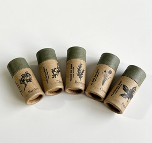 หลอดกระดาษแข็งดับกลิ่นแบบทรงกระบอกหรูหราบรรจุภัณฑ์แบบกระดาษสำหรับงานหัตถกรรมลิปบาล์มแบบกำหนดเอง - Product Image 5