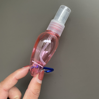 Nouveau Flacon Distributeur de Savon Liquide Désinfectant en Forme de Cœur 50ml avec Porte-clés et Pompe Pulvérisatrice Sérigraphiée – Édition 2027