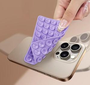 Support de téléphone en silicone multicolore à double face avec succion TikTok Videos Selfies Support de téléphone Accessoires de téléphone Miroir Douche Support de téléphone - Product Image 5