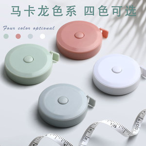 Plastic Measuring Tape 1.5 Meter Automatic Telescopic Soft Tape For Clothing Measurement Nordic Blue And Simple White - Product Image 5
