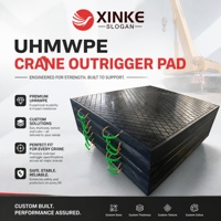 Plaques flottantes UHMWPE pour grue, stabilisation de charges lourdes, protection du sol, pour l'installation d'éoliennes, la construction et l'exploitation minière