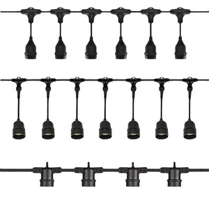 Outdoor IP65 Waterproof LED <b>String</b> Lights E27 Bulb <b>Garden</b> Patio Wedding Party Decor 50V440V Plastic Body 2-Year Warranty - Product Image 5