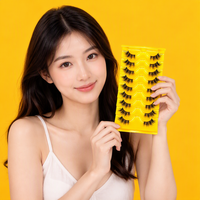 Faux cils en gros, effet naturel, style œil de chat, 3D, volume naturel, demi-cils, lot de 10 paires, maquillage beauté sans cruauté animale
