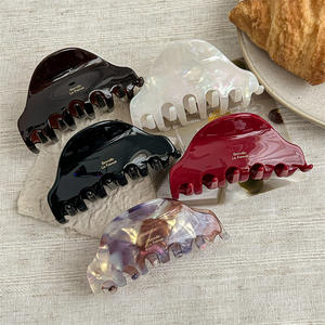 QianJin Custom Logo acetato graffette per capelli Design minimalista di lusso da donna accessori per capelli alla moda - Product Image 2