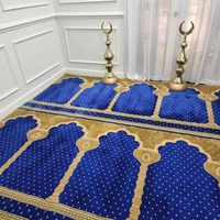 Tapis de mosquée fabriqués à la machine, résistants à la décoloration pendant 20-30 ans, 100% nylon, confortables, tapis de mosquée du mur au mur