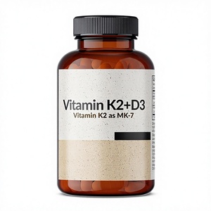 วิตามิน K2 (MK7) D3 อาหารเสริมสำหรับผู้ใหญ่ สูตรไม่ใช่จีเอ็มโอ 5000 IU D3 90 ไมโครกรัม K2 MK-7 120 แคปซูลมังสวิรัติ วิตามิน k2 d3 - Product Image 4
