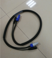 Câble d'extension d'alimentation ST Combi câble d'alimentation d'étape DMX avec connecteurs Powercon et Xlr isolation en caoutchouc conducteur en cuivre américain