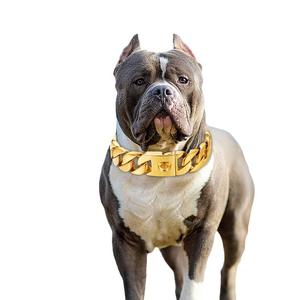 Collar de Cadena Resistente para Perros Grandes, 32 mm de Ancho, Acero Inoxidable Resistente a Mordeduras, Cadenas para Perros Grandes, Entrenamiento y Paseo - Product Image 2