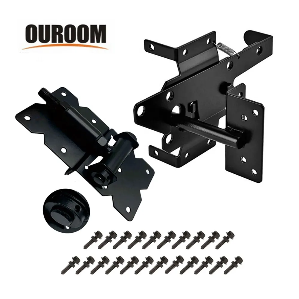 SANKINS Gravity Wood PVC Vinyl Fence Stainless Steel Post Latch Self Closing Fence Gate Hinge Gate Latches