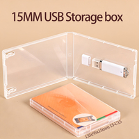 WEISHENG Boîte de rangement multi-USB personnalisée avec logo, étui de rangement pour Blu-ray avec support DVD, étui de voyage pour clé USB