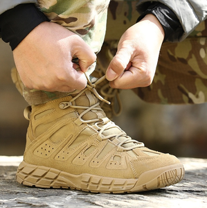 Stivali tattici da <span class=keywords><strong>uomo</strong></span> per gli sport invernali impermeabili Combatt arrampicata da trekking invernali scarpe da esterno con soletta in gomma a punta tonda - Product Image 5