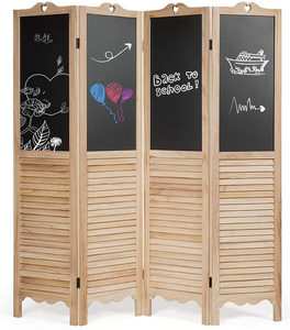 Decorative 4 Panel Chalkboard Panels Indoor <strong>Room</strong> for Bedroom Living <strong>Room</strong> Wood Screen <strong>Room</strong> <strong>Divider</strong> - Product Image 2