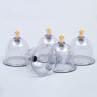 Grandes ventouses Hijama en ABS et PP, équipement de massage par ventouses, pistolets de ventouses pour application corporelle, dispositif de ventouses efficace