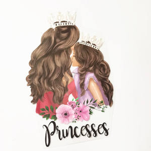 <span class=keywords><strong>Camiseta</strong></span> con transferencia de calor para el día de la madre, diseño de moda para madre, hijo e hija - Product Image 3