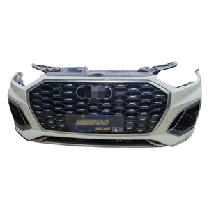 2018-2020 pour Audi Q5 SQ5 Kit de calandre de pare-chocs avant Grille de voiture noire avec cadre antibrouillard Capot garde-boue <span class=keywords><strong>Radar</strong></span> matière plastique utilisée - Product Image 5