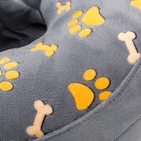 Collier de récupération gonflable confortable pour animaux de compagnie, en velours pelucheux, avec boucle réglable, lavable, design en forme de donut pour chiens et chats