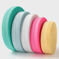Sangle en tissu jacquard personnalisée, couleur au choix, en spandex/nylon, largeur 20 mm, bande élastique pliée