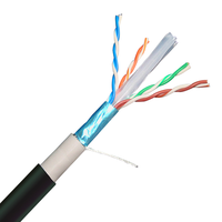 Cable Ethernet de Alta Velocidad Cat6a Cat6 Cat5e Cat5 CCA 305M 100M para Exteriores, Cable de Red para Monitoreo