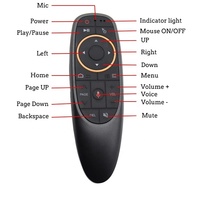 Control Remoto Inalámbrico G10s 2.4G de Alta Calidad y Gran Venta, con Giroscopio y Asistente de Voz para Android TV Box