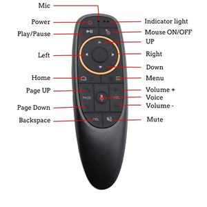 Souris volante sans fil 2,4 G G10s de haute qualité, télécommande intelligente avec gyroscope et assistant vocal pour Android TV Box - Product Image 4