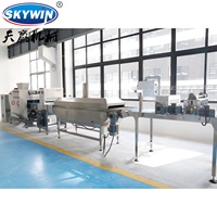 Nouvelle ligne d'extrusion automatique de biscuits pour la production de snacks en bâtonnets, de bâtonnets fourrés au chocolat, de Pocky et de bretzels avec fonction de trempage