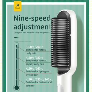 Peine Alisador con Calentamiento Rápido de Cerámica inos 30s, 9 Niveles de Calor, Apagado Automático, Cable Giratorio 360°, Portátil para Hogar, Viajes y Salón - Product Image 4