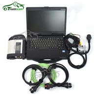 Analyseur de moteur Vodia -Benz C4 pour SD Connect C4 Xentry avec ordinateur portable CF19 24V USB Windows OS Outil de diagnostic pour camions