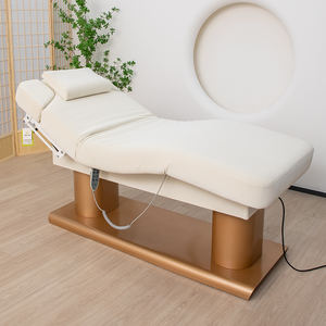 BUJUE Meubles de salon de luxe Table de lit électrique de massage de beauté cosmétique du visage en or blanc - Product Image 5