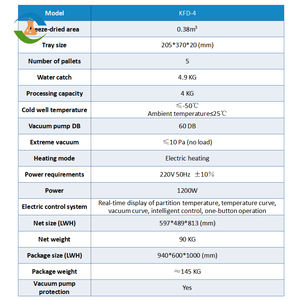 Liofilizador de verduras para calabaza, rábano, tomate, calabacín, alcachofas, rúcula, espárragos, col rizada, nabo, lechuga - Product Image 2