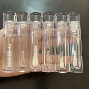 ISMAN Vente en gros – Tubes de brillant à lèvres transparents de 7 ml et 8 ml avec grand applicateur, emballage vide pour gloss, flacon d'huile à lèvres en cristal, logo personnalisé - Product Image 1
