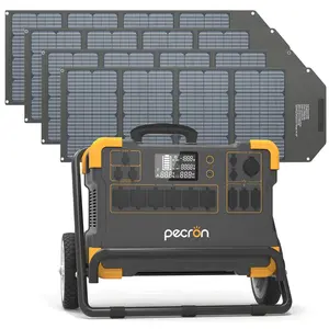 PECRON E3000 3108WH taşınabilir güç istasyonu, taşınabilir güneş jeneratörü, güneş enerjisi sistemi