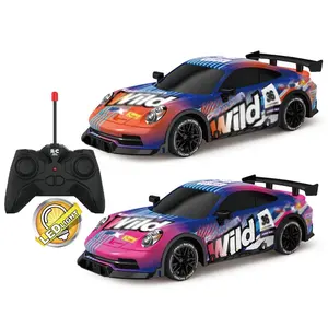 1:18 4CH 4WD RC Auto Offroad mit LED-Licht 10 KM/H Renn fernbedienung Spielzeug RC Spielzeug für Kinder