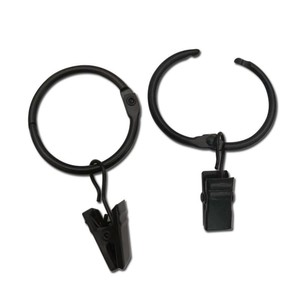 Jushang Hardware Opening Curtain <b>Ring</b> <b>Clip</b> 50MM 38MM 32MM Metal Round With <b>Clip</b> For Curtain Rod Convenient Use - Product Image 3