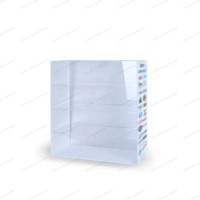 Vitrine personnalisée pour sachets de snus en acrylique, certifiée CE et respectueuse de l'environnement, avec 4 étagères pour les magasins de tabac