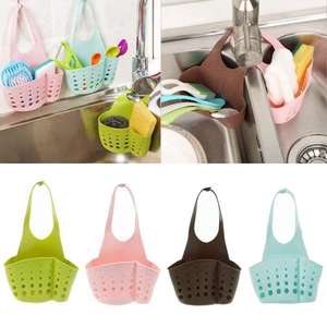 Wholesale Kitchen Drain Rack <b>Shelf</b> Sponge Storage Holder Hanging <b>Basket</b> Bag Organizer Accessory - Product Image 2