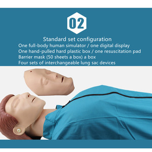 Khoa học y tế hồi sức tim phổi CPR manikin đào tạo sơ cứu hình nộm Đào tạo CPR toàn thân manikin cơ thể con người - Product Image 6