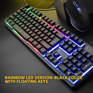 Teclado Mecánico para Juegos, 87 Teclas, Retroiluminación RGB, Cableado USB Tipo A, Anti-Ghosting, Programable, Plástico, para Escritorio - Product Image 6