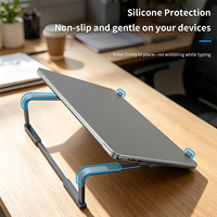Support ergonomique pour ordinateur portable en aluminium, pliable et réglable, pour ordinateurs portables de 12 à 16 pouces