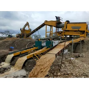 Équipement de lavage d'or SINOLINKING avec usine de traitement de machine minière de convoyeur