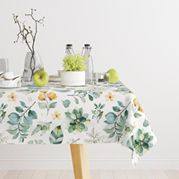 Rectangle tissé Polyester luxe dîner nappe personnalisé imprimé Floral pour la maison mariage Banquets hôtels fêtes Restaurants